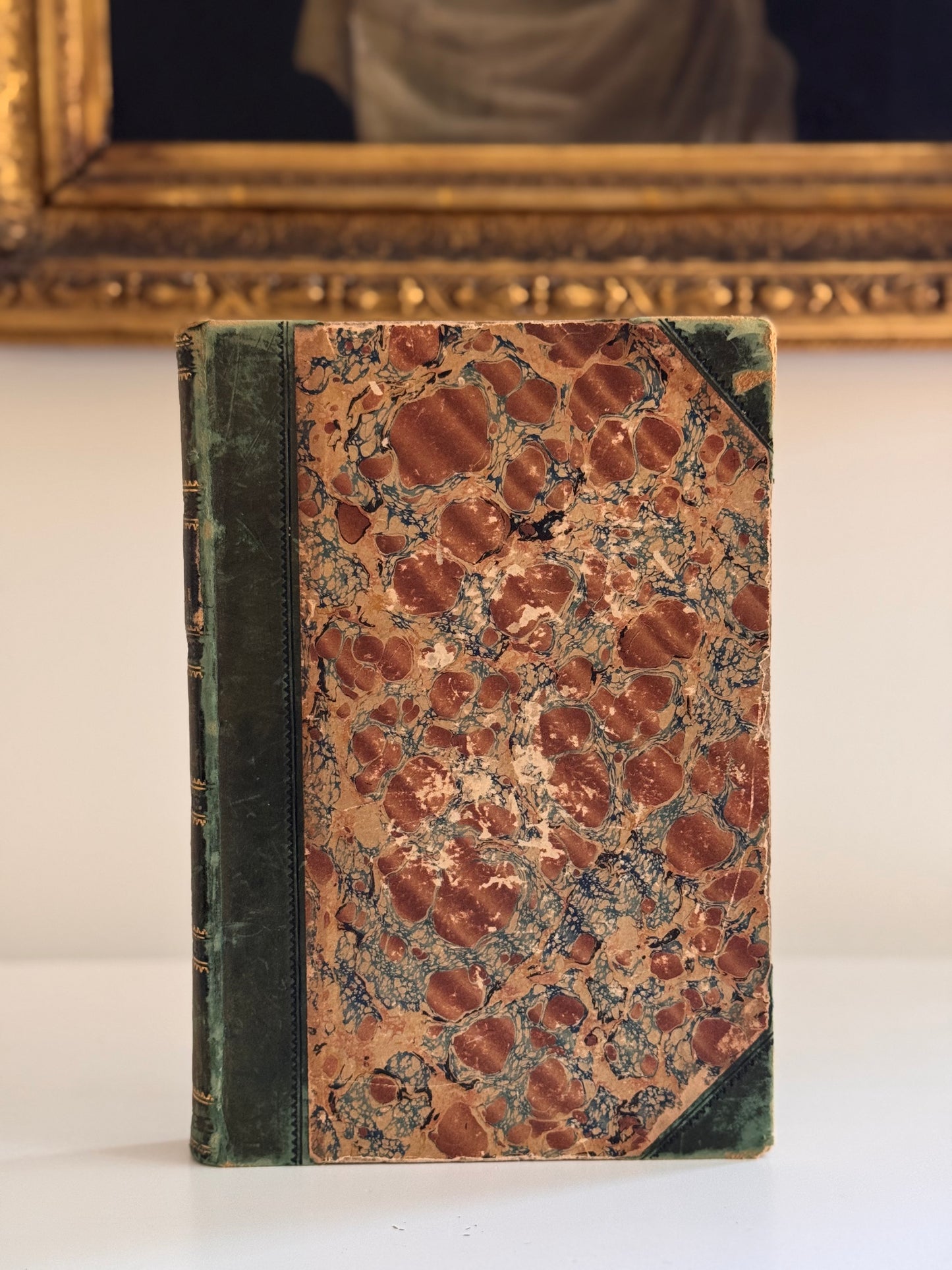 Antique Copy of The Keepsake Countess of Blessington 1844 Leather & Marbled