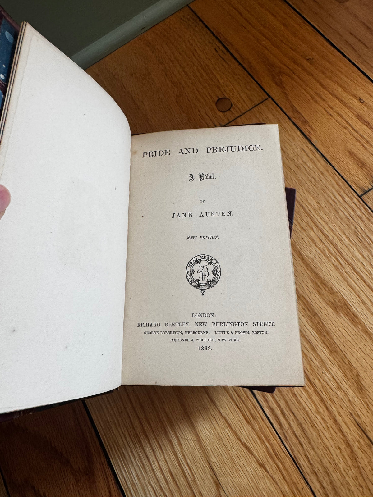 Jane Austen’s Novels Full Set Richard Bentley 1869 Fine Bind  Pride & Prejudice 3rd “New”Edition