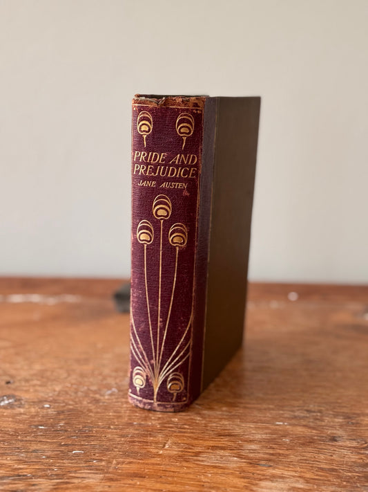 Antique Pride & Prejudice Jane Austen Chris Hammond Peacock Book circa 1900