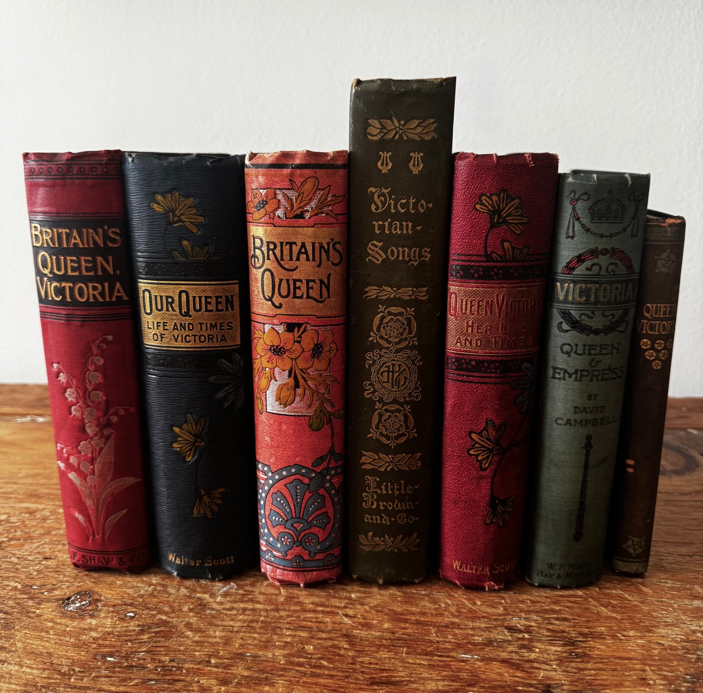 Queen Victoria Antique Book Lot