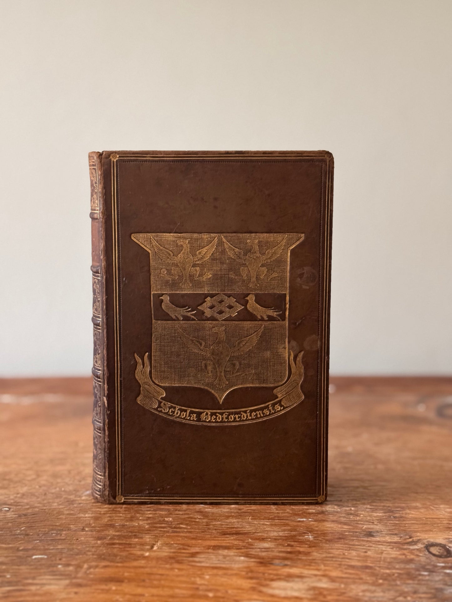 Antique 19c Volume Of A History Of England Hume Prize Binding Full Leather 1872