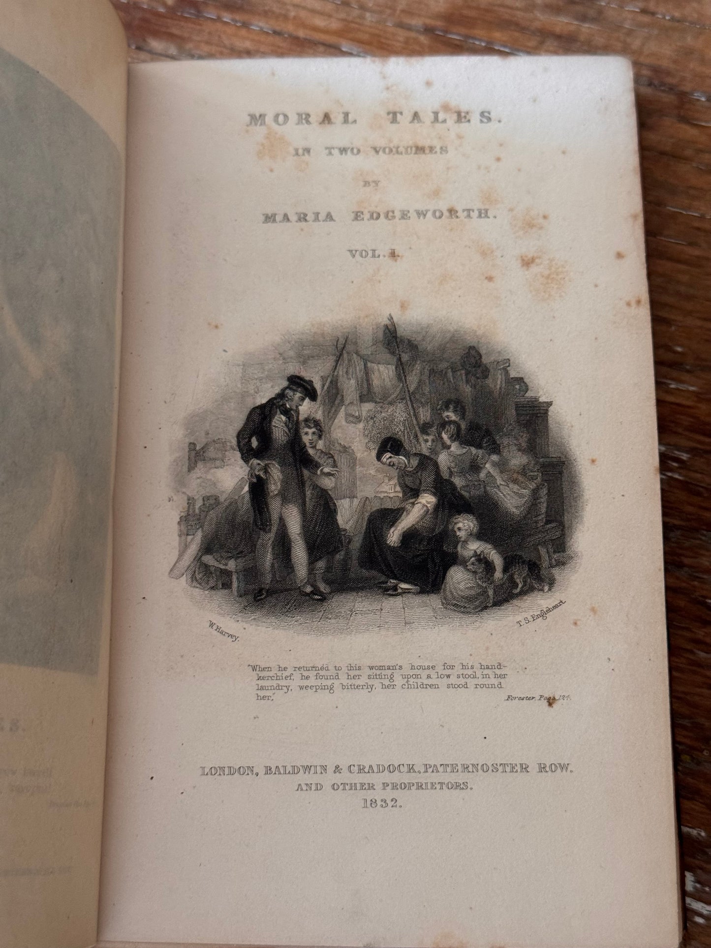 Antique 1832-1833 Full 18 Volume Set of Tales & Novels by Maria Edgeworth