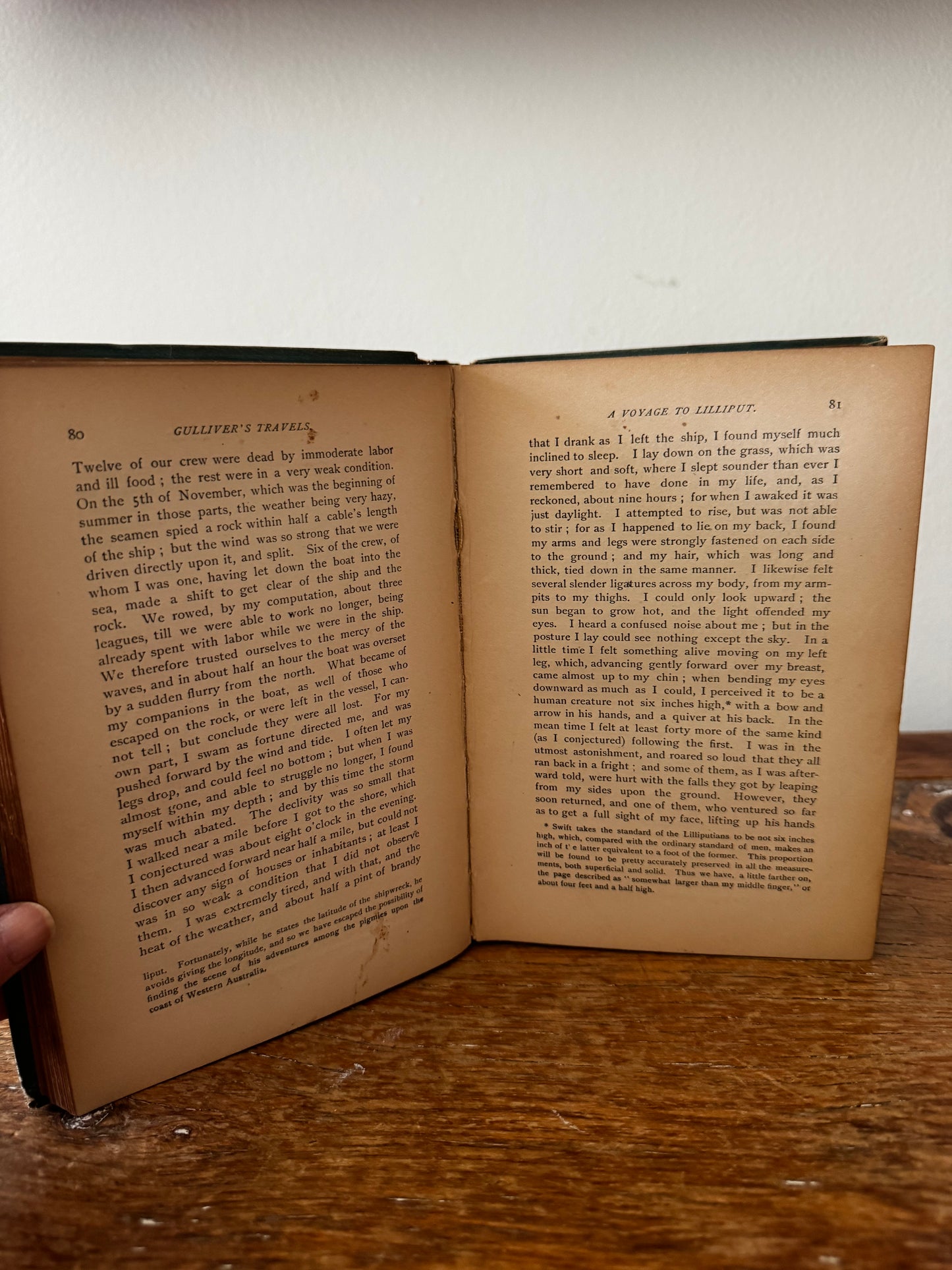 Antique Copy of Gulliver’s Travels by Jonathan Swift, George Routledge Circa 1900 Book