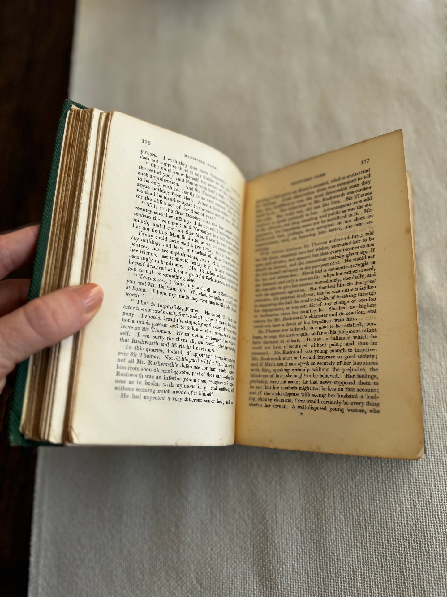 Antique 1856 Mansfield Park by Jane Austen Bentley Edition