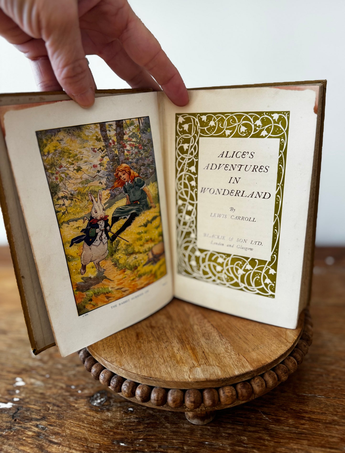 Alice In Wonderland By Lewis Carroll Blackie & Son 1900 Antique Book