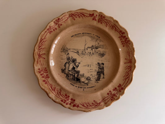 RESERVED 3 Antique Creil et Montereau 1890’s plates