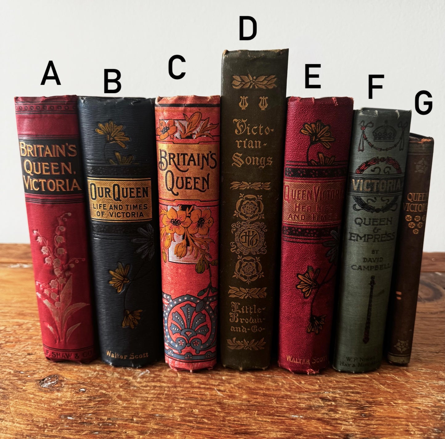 Queen Victoria Antique Book Lot